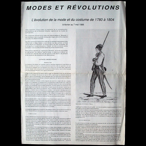 Modes et Révolutions (1989)