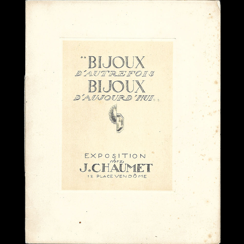 Chaumet - Bijoux d'Autrefois, Bijoux d'Aujourd'hui, invitation à l'exposition de décembre (circa 1927)