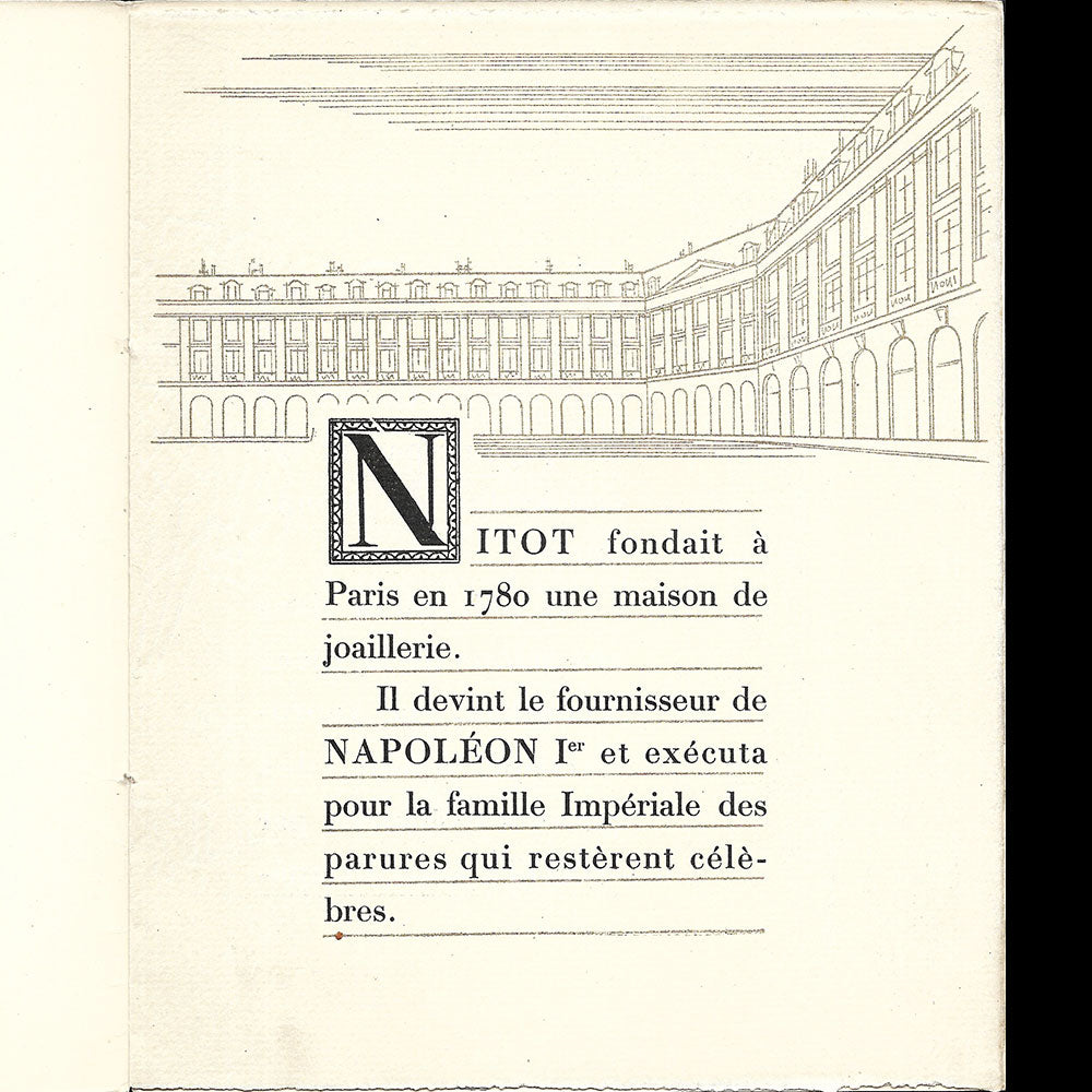 Chaumet - Bijoux d'Autrefois, Bijoux d'Aujourd'hui, invitation à l'exposition de décembre (circa 1927)