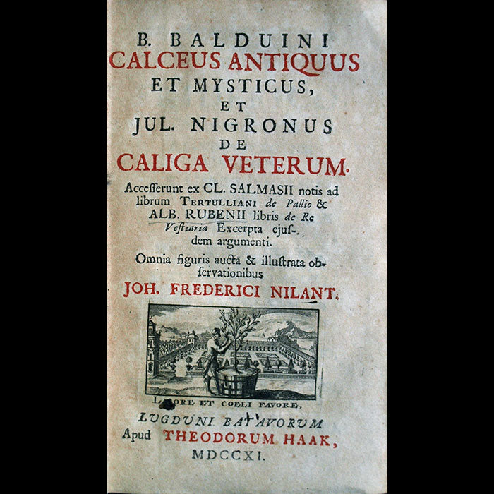 Balduin & Negrone - Histoire de la chaussure, des chausses, des sandales, cothurnes depuis l'Antiquité (1711)