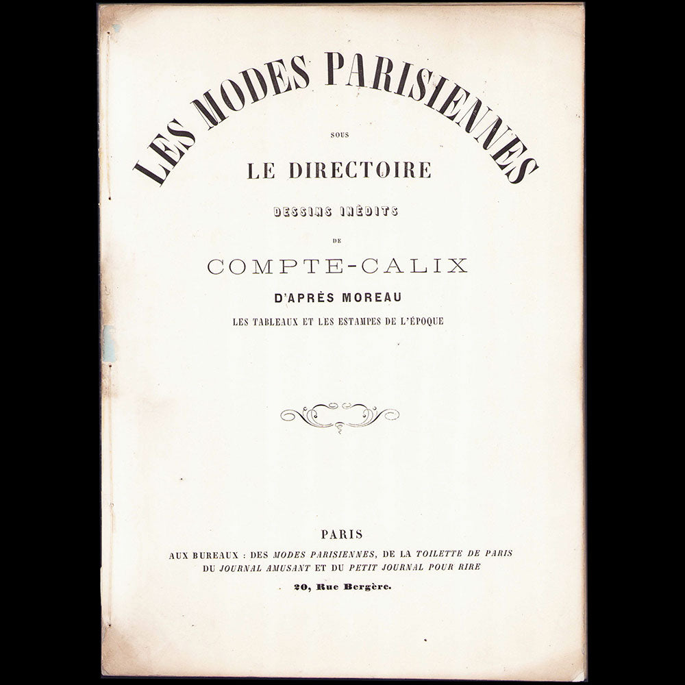 Compte-Calix - Les Modes Parisiennes sous le Directoire (1871)