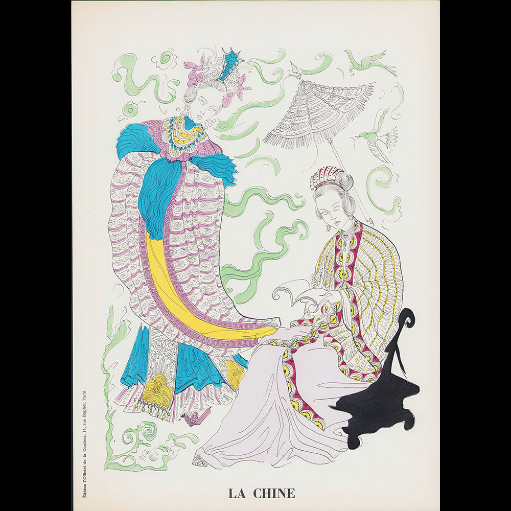 Contribution de la couleur dans l'Histoire du Costume - L'Antiquité : Civilisations Extreme-Orientales (1952)