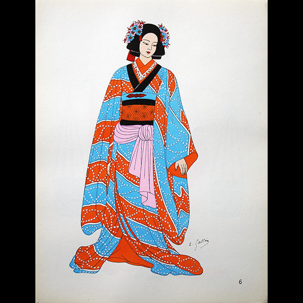 Costumes Japonais et Indonésiens, par Emile Gallois (circa 1950)