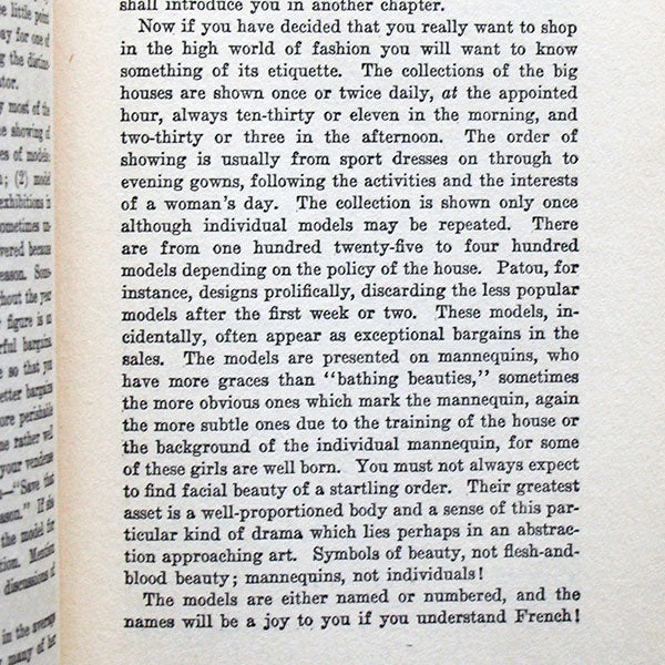 A Shopping Guide to Paris by Therese and Louise Bonney (1929)