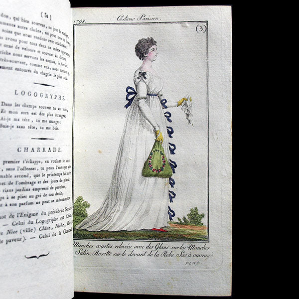 Le Journal des Dames et des Modes, édition allemande, ensemble des 26 livraisons de l'année 1798