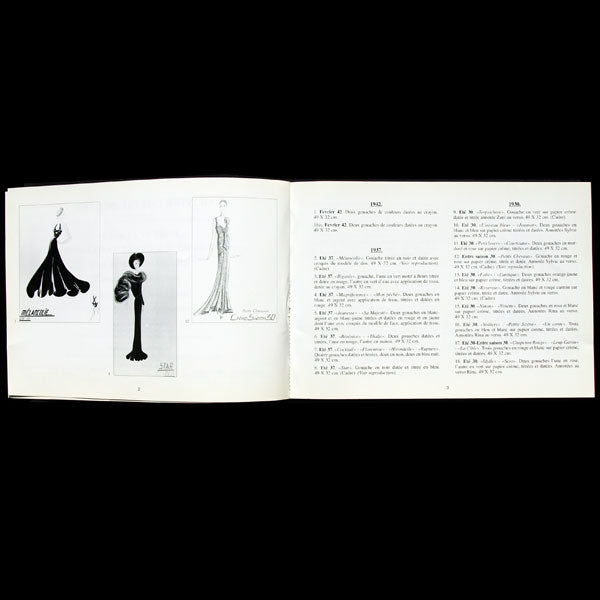 L'Art et la Mode : Gouaches de l'atelier Jeanne Lanvin, catalogue de vente du 15 mai 1995