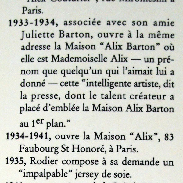 Alix Grès, l'énigme d'un style (1992)