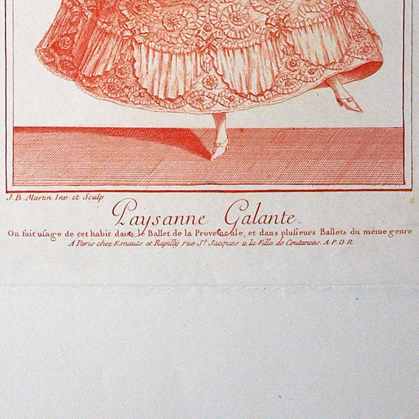 Gallerie des Modes et Costumes Français, 1778-1787, gravure n° Z 143, Paysanne Galante (1779), copie postérieure du XXème siècle