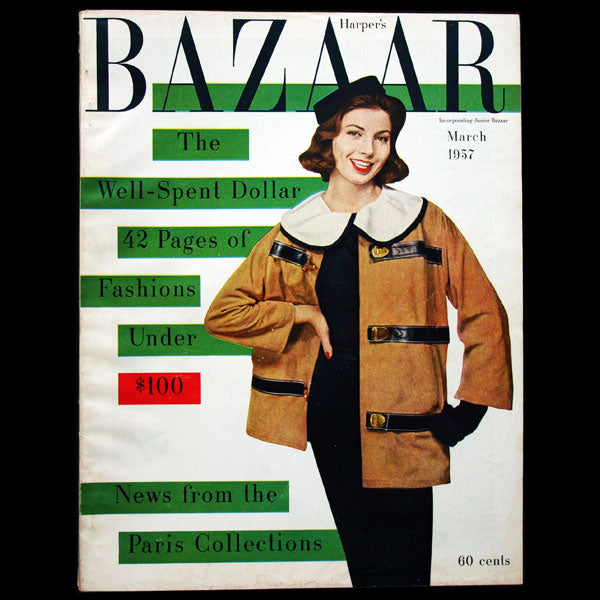 Harper's Bazaar (1957, mars), couverture de Richard Avedon