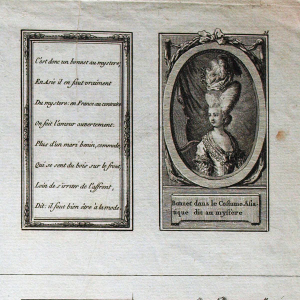 Desnos - Réunion de 6 planches du Recueil des Coiffures depuis 1589 jusqu'en 1778, 24 figures de coiffures (1777-1779)