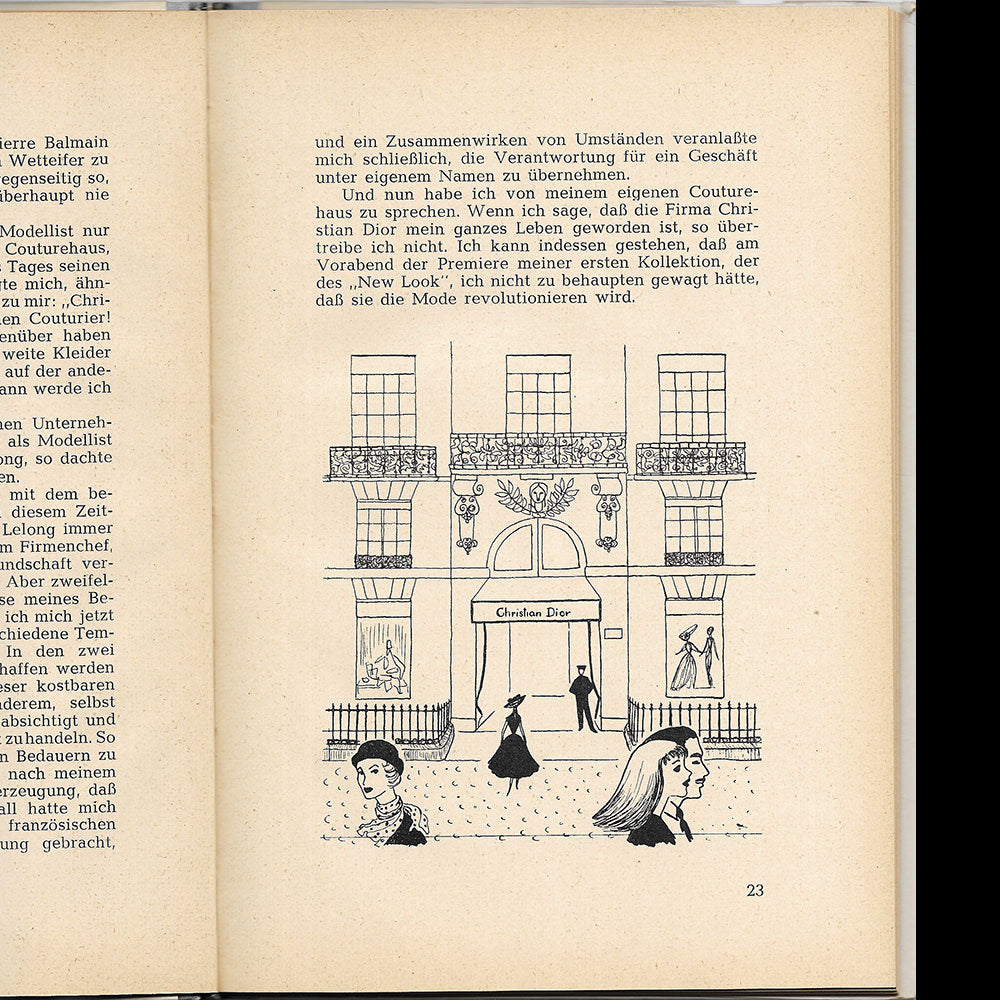 Dior - Ich mache mode, édition allemande de Je suis couturier (1952)