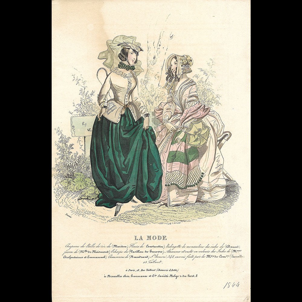 Doucet - Gravure de la Mode par Numa (1844)