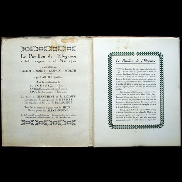 Gazette du Bon Ton (n°7, 1924-25) - Le Pavillon de l'élégance -