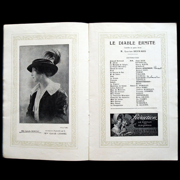 Le Diable Ermite, chapeaux de Gabrielle Chanel, 1912