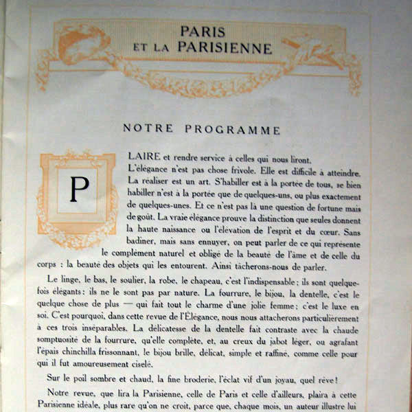 La femme du monde, 1911 année complète