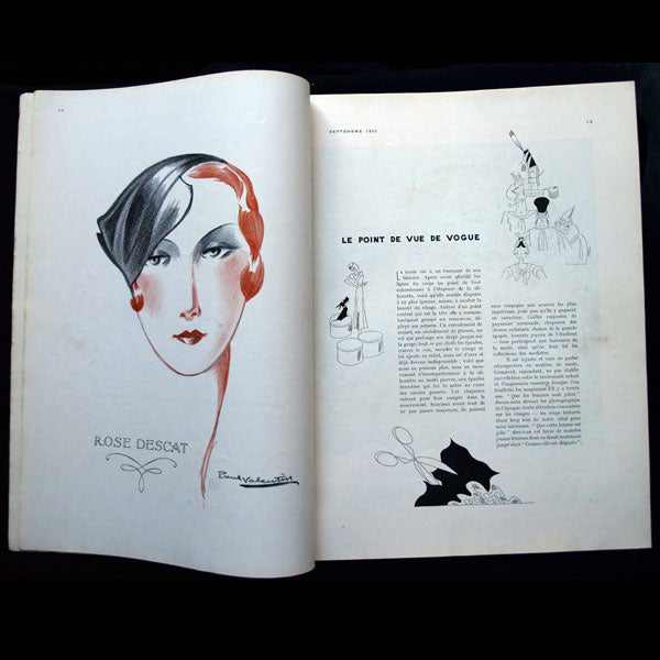 Vogue France (1er septembre 1932), couverture d'André-Edouard Marty