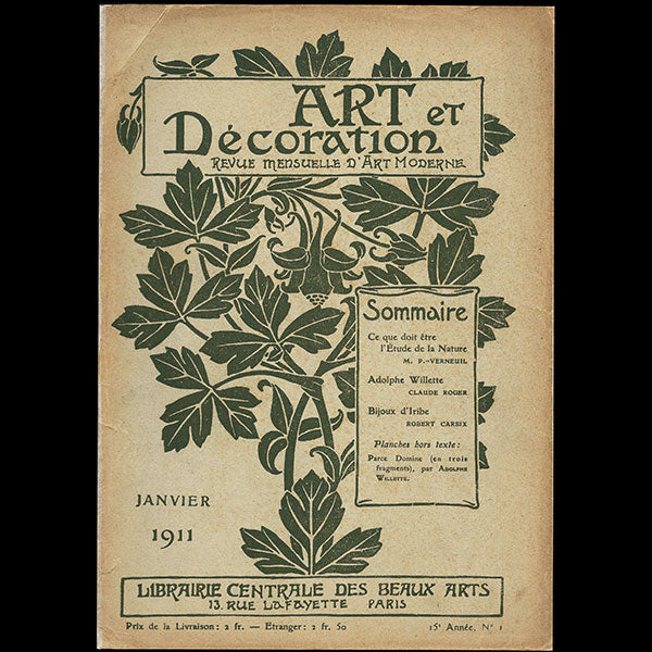 Art et Décoration, Bijoux dessinés par Paul Iribe (janvier 1911)