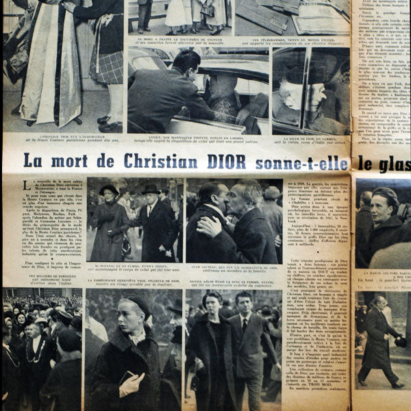 Noir et Blanc, 2 novembre 1957, les obsèques de Christian Dior