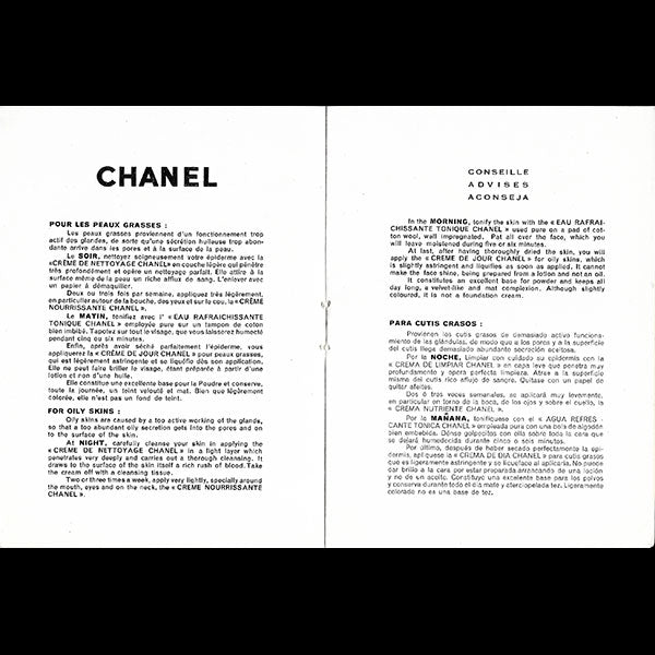 Chanel Parfums - Pour votre beauté Chanel conseille (circa 1948)