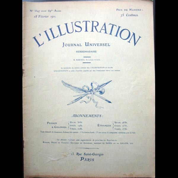 Poiret - L’Illustration, 18 février 1911 : « les essais d'une mode nouvelle »