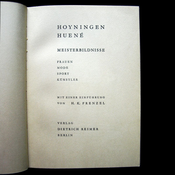 Hoyningen Huené, Meisterbildnisse (1932)