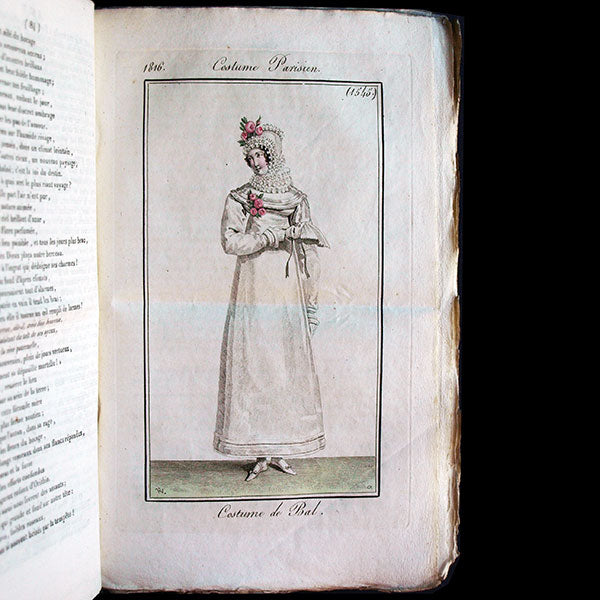 Le Journal des Dames et des Modes, Costumes Parisiens, réunion de 70 livraisons de la 20 et 21èmes années (1816-1817)