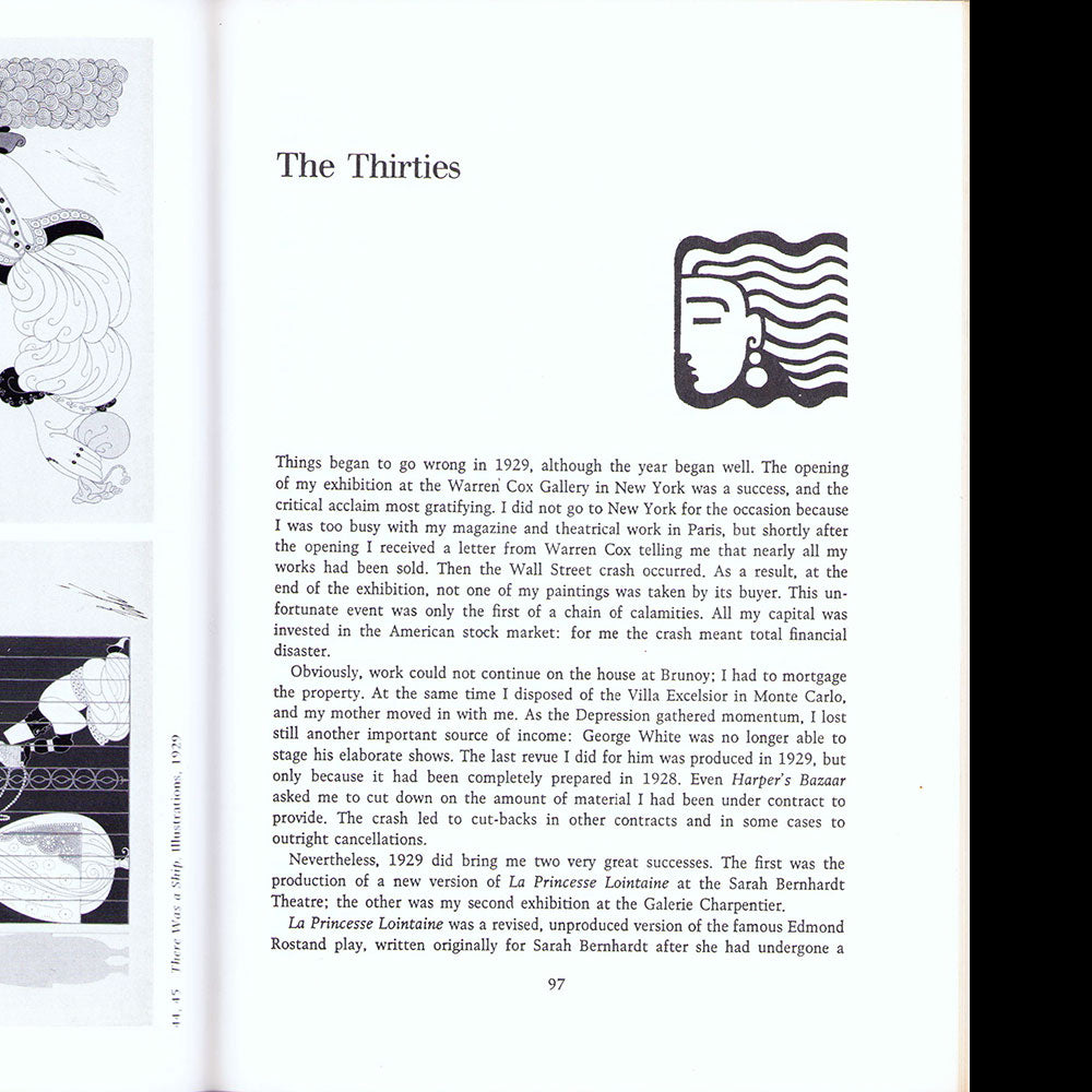 Erté, Things I remember, an autobiography, exemplaire de Carrie Donovan (1975)