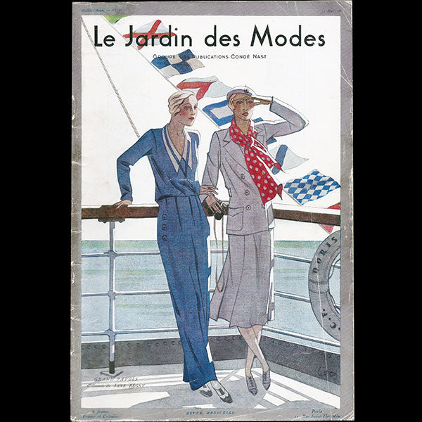 Le Jardin des Modes, n°130, 15 mai 1930, couverture d'Hubert Giron