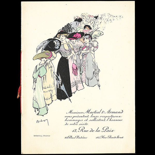Martial et Armand - Livret de la maison de couture 13 rue de la Paix à Paris (circa 1910)