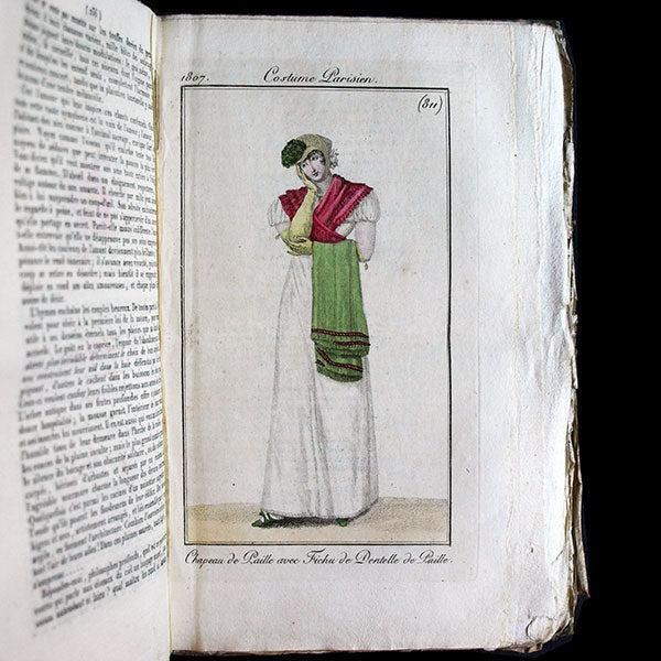 Le Journal des Dames et des Modes, Costumes Parisiens, réunion de 70 livraisons de la 11ème année (1807)