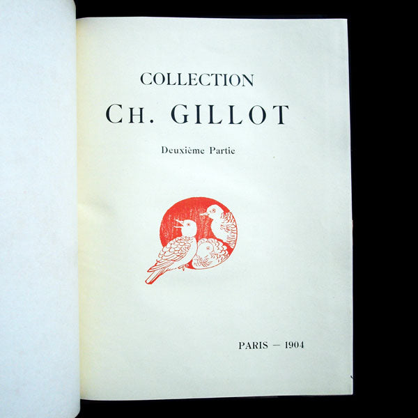 Catalogue de vente de la Collection Charles Gillot, exemplaire d'Erté