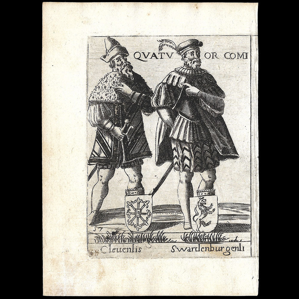 Alessandro Fabri - Diversarum Nationum Ornatus, Comité de Cluensis et Swartsenburgensis d'après Pietro Bertelli (1593)
