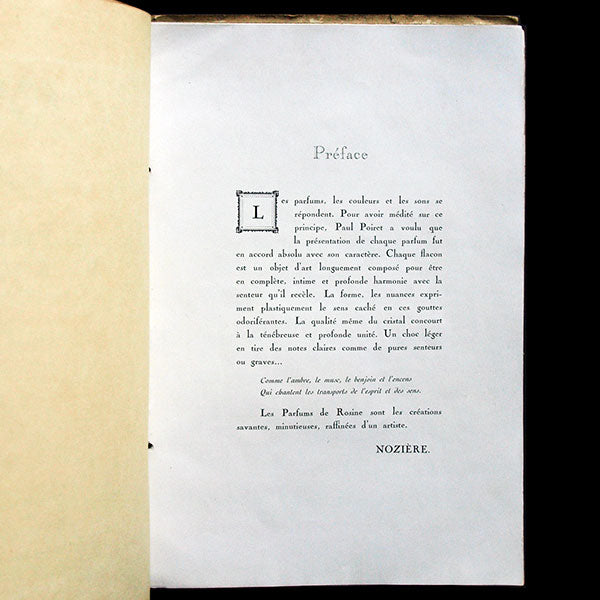 Paul Poiret - Les Parfums de Rosine, catalogue publicitaire (1923)