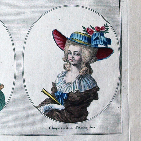 Gallerie des Modes et Costumes Français, 1778-1787, gravure n°281bis, Chapeau au Ballon (1785)