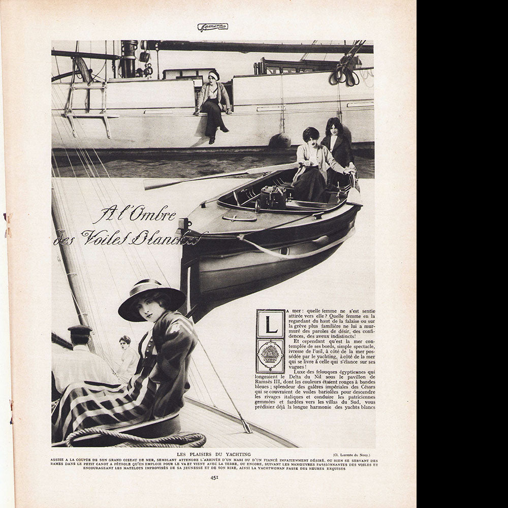 Fémina, 1er août 1914, numéro spécial sur la mer
