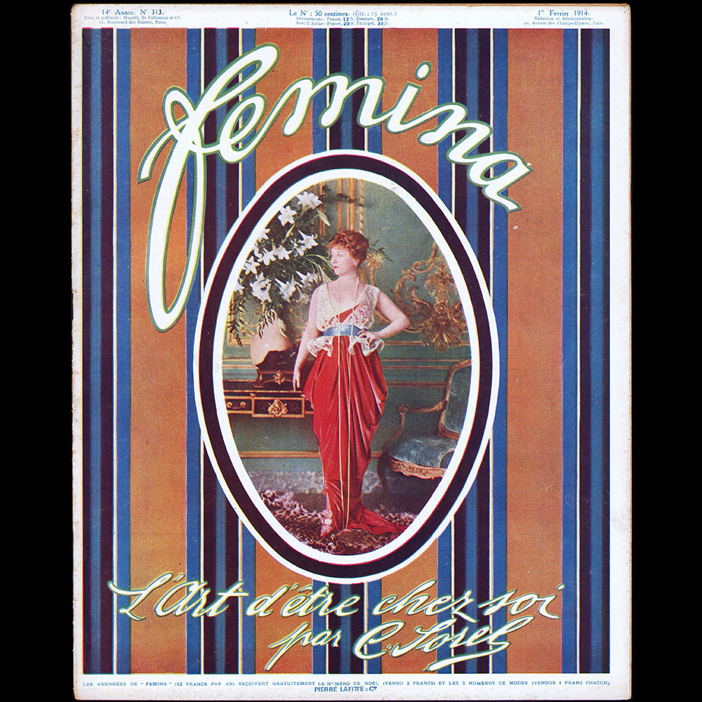 Fémina, 1er février 1914, couverture de Desboutins