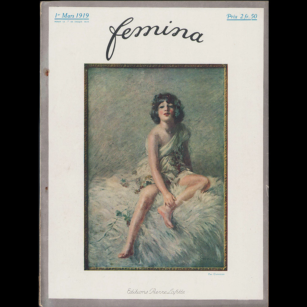 Fémina (mars 1919), couverture de Cappiello