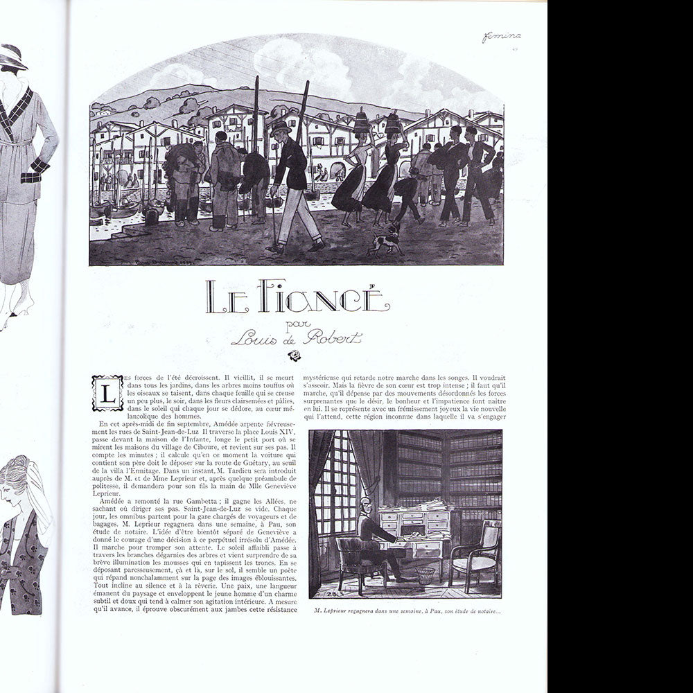 Fémina (octobre 1919), couverture de Jean-Gabriel Domergue