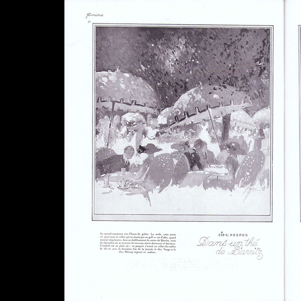 Fémina (septembre 1922), couverture d'André Edouard Marty