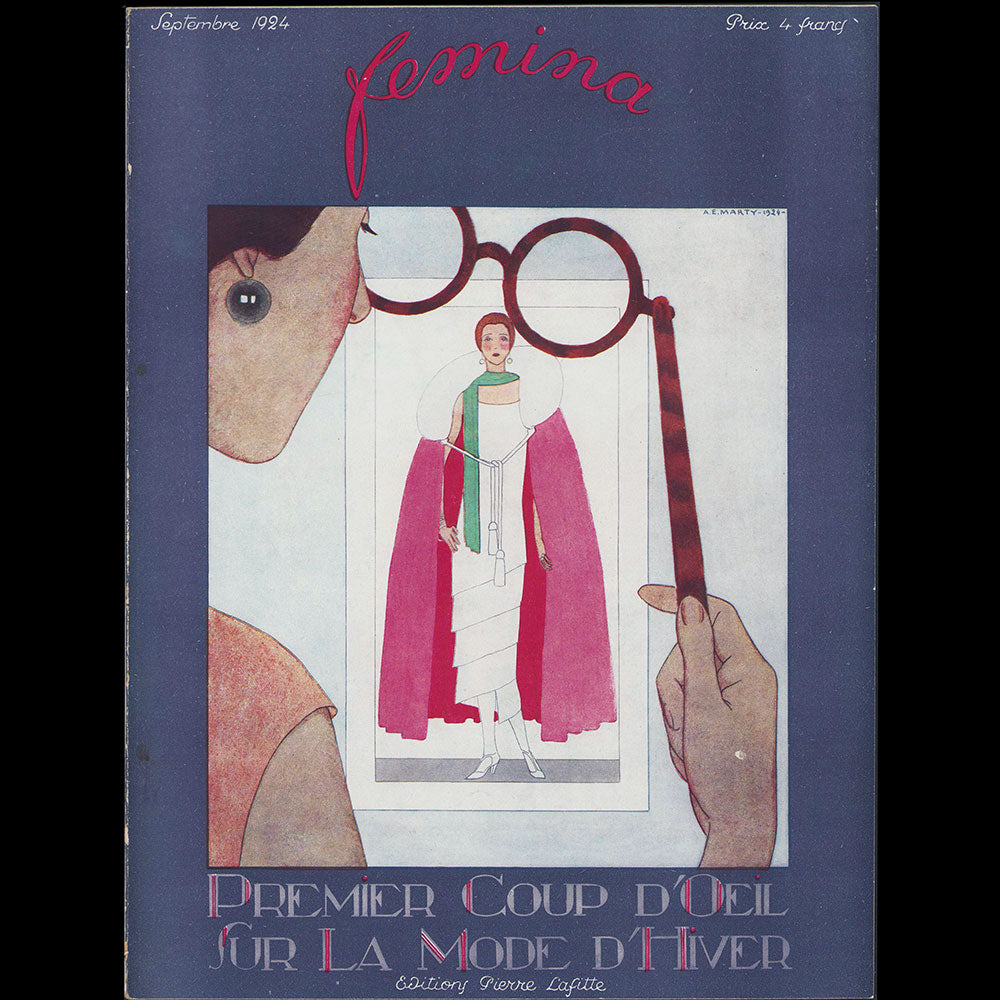 Fémina, septembre 1924, couverture d'André Edouard Marty