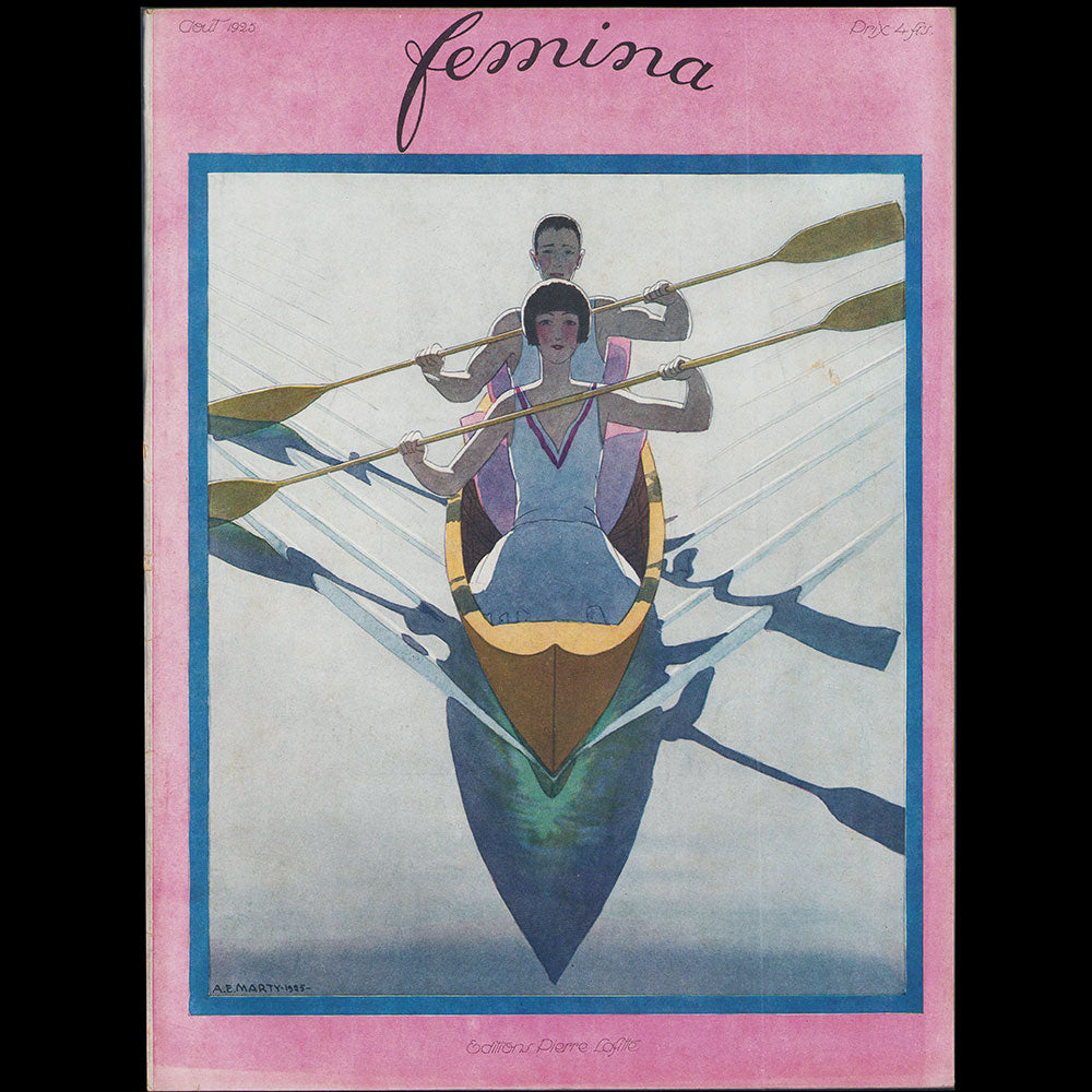 Fémina, août 1925, couverture d'André Edouard Marty