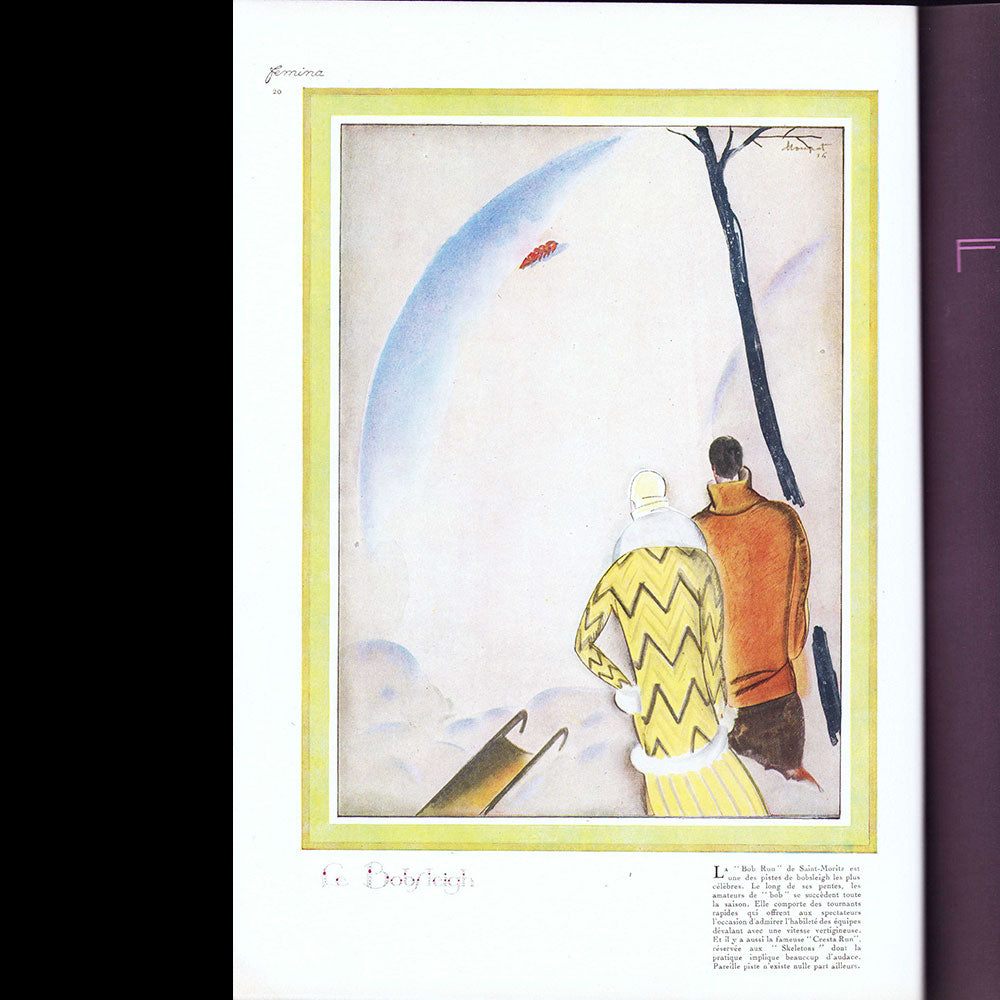 Fémina (décembre 1925), couverture de Zinoview
