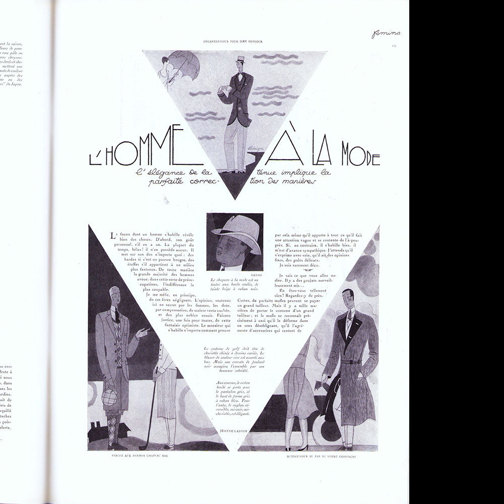 Fémina (juin 1925), couverture de Georges Lepape