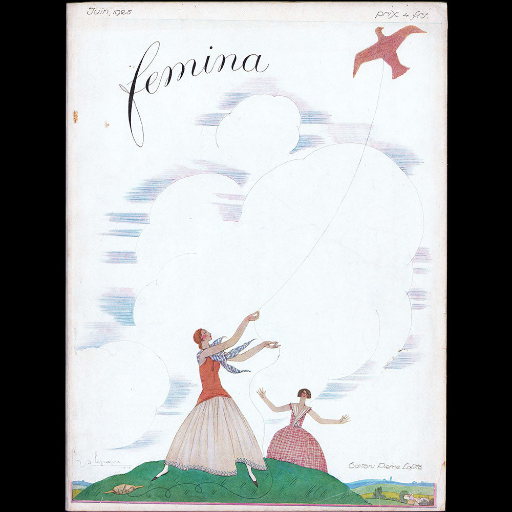 Fémina (juin 1925), couverture de Georges Lepape