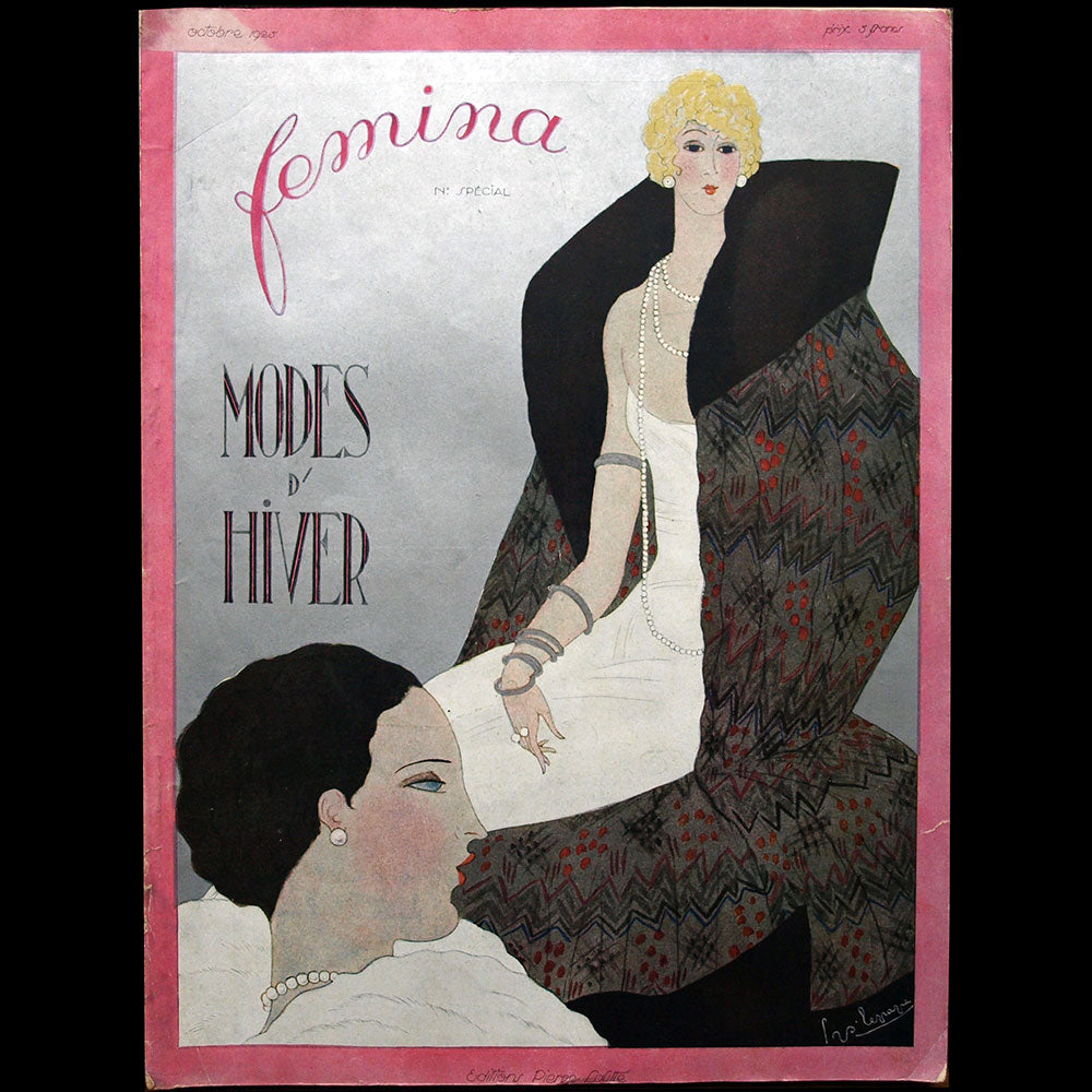 Fémina (octobre 1925), couverture de Georges Lepape