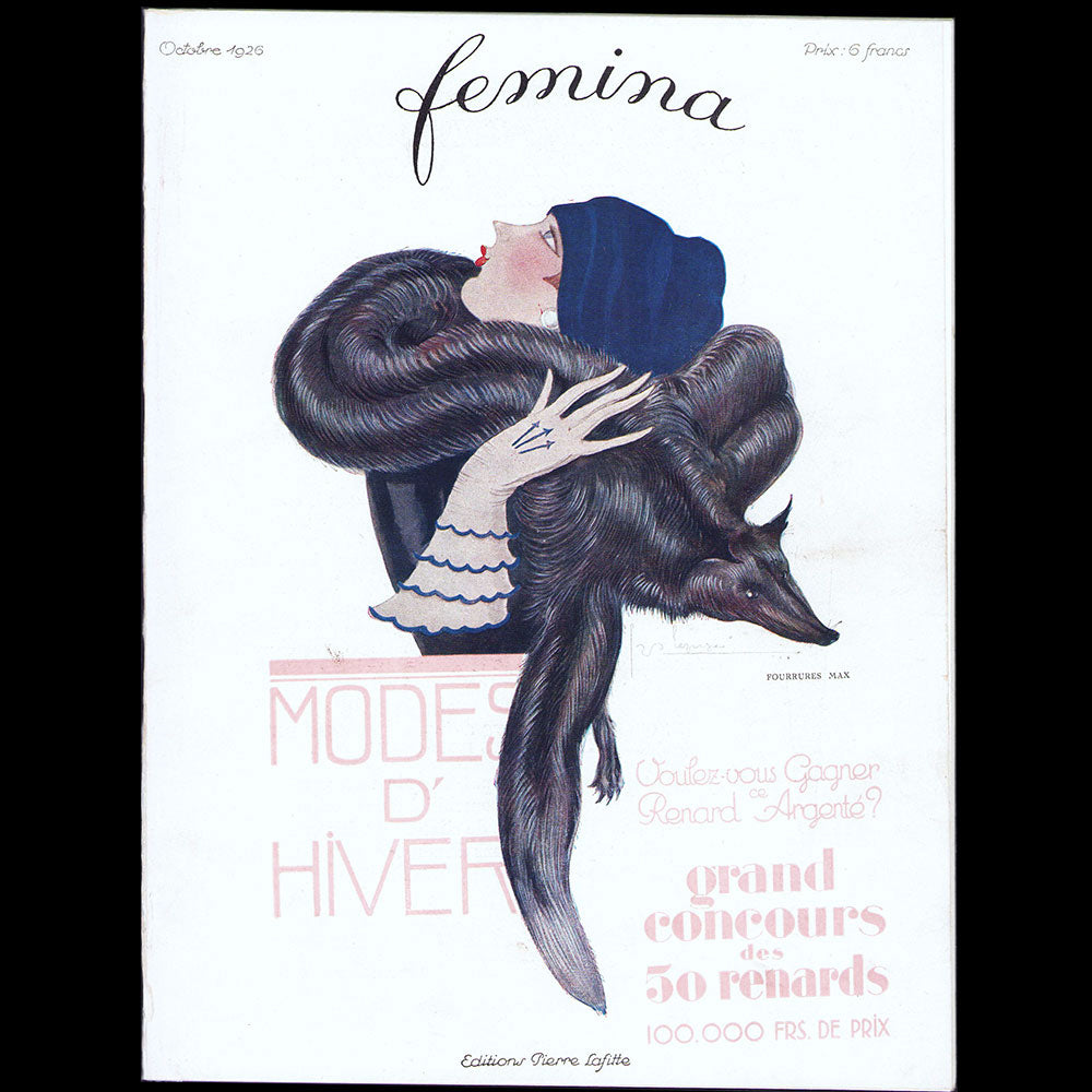 Fémina (octobre 1926), couverture est de Georges Lepape