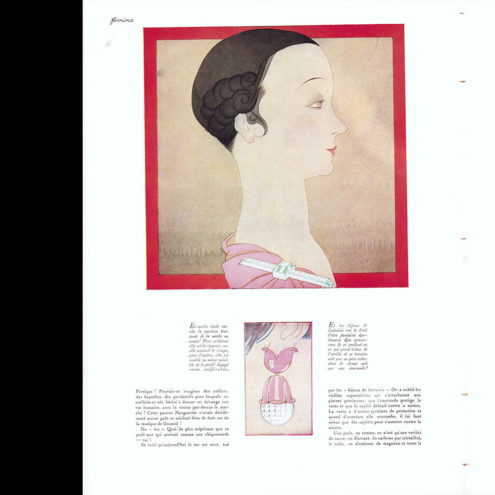 Fémina - Réunion de 5 numéros de l'année 1927 (août-décembre)
