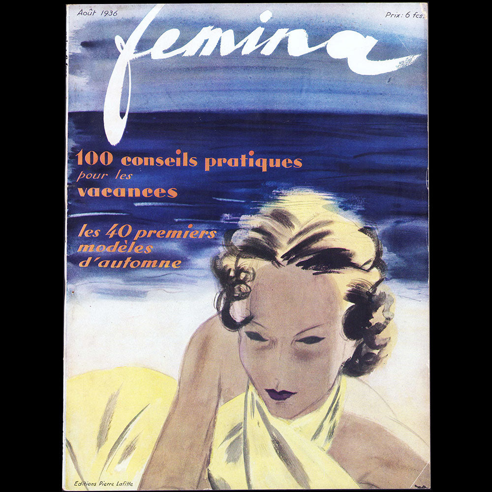 Fémina (août 1936), couverture de Jacques Demachy