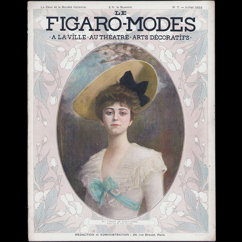 Le Figaro-Modes, juillet 1903, couverture de Carl Vautier