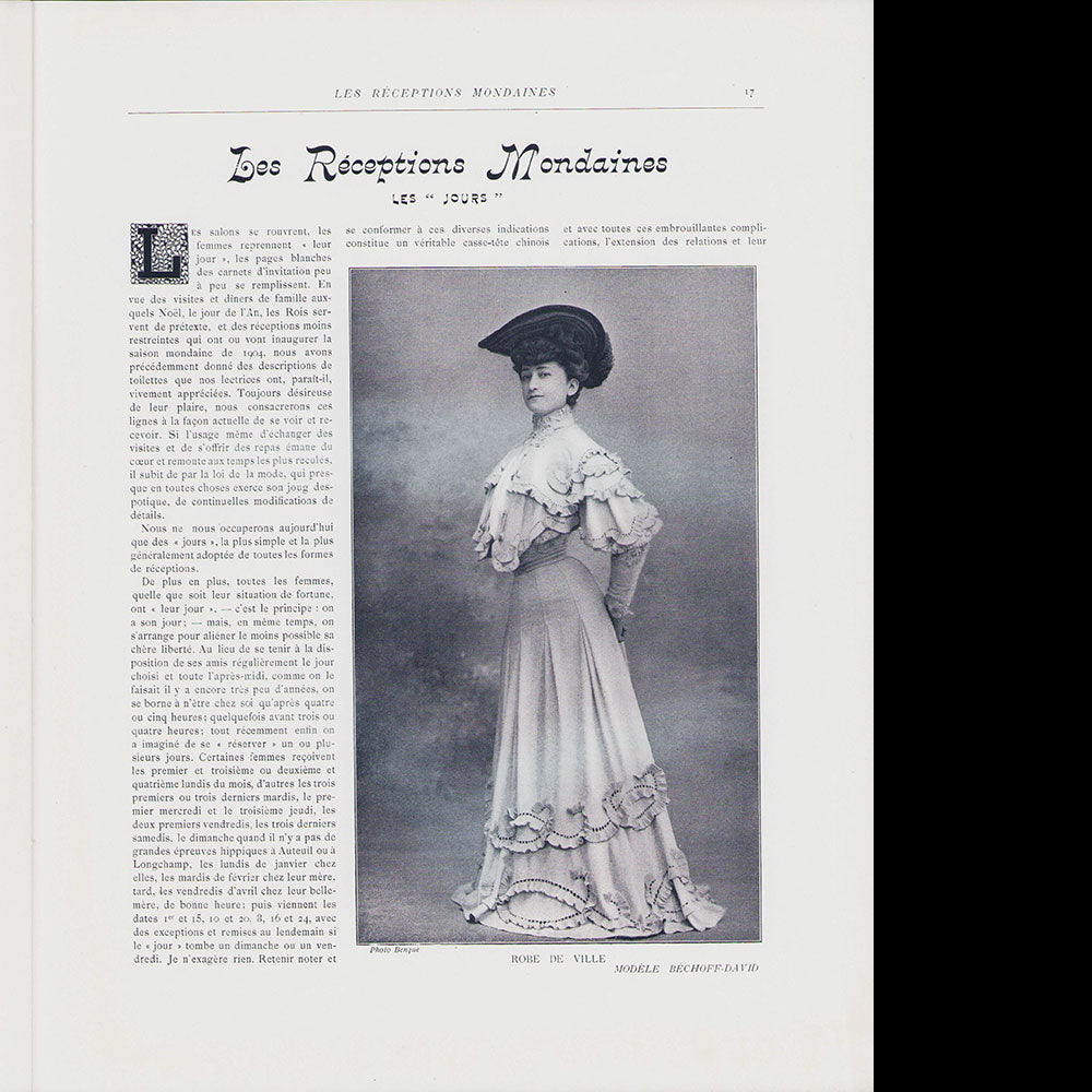 Le Figaro-Modes, janvier 1904, couverture de Jules Cayron